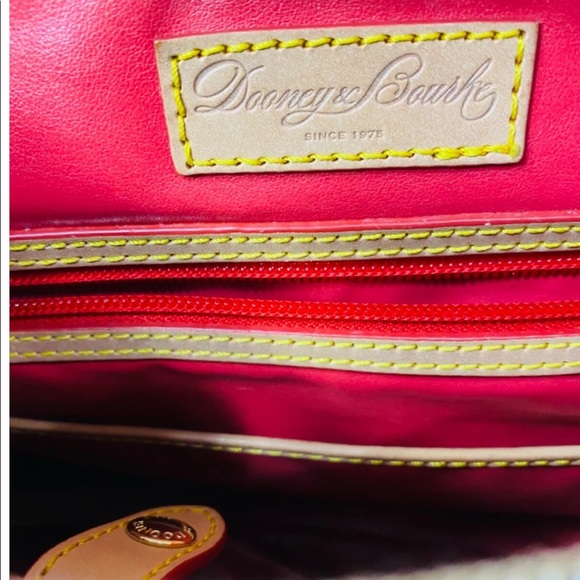 Dooney & Bourke Gray Pebble Leather Kimberly Crossbody Bag In Mint  Cond Vintage - Picture 10 of 13